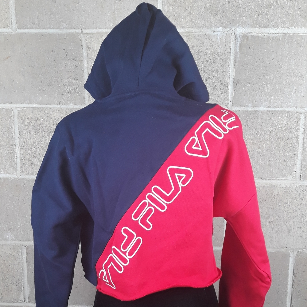 Women's Fila Crop Hoodie - Picture 5 of 7
